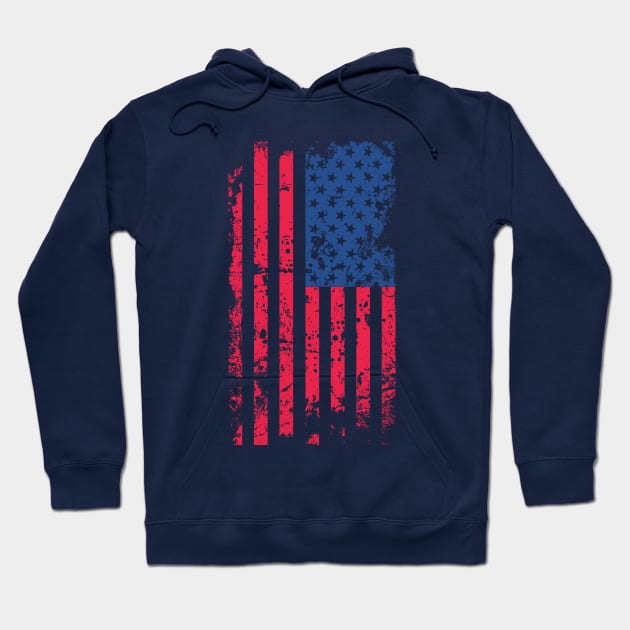 USA Flag Hoodie by Sitchko